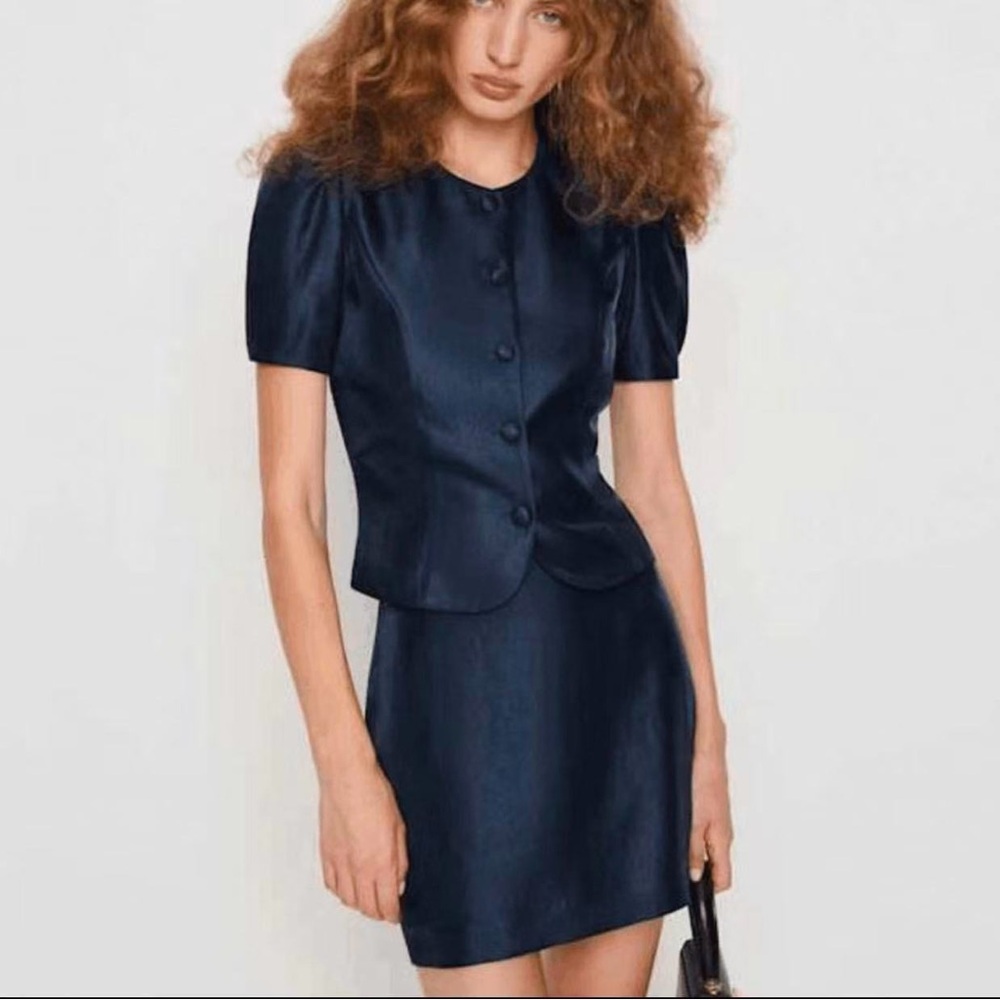 Reformation Mika Two Piece Navy
